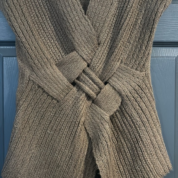 Brown cap sleeve sweater - Picture 3 of 5